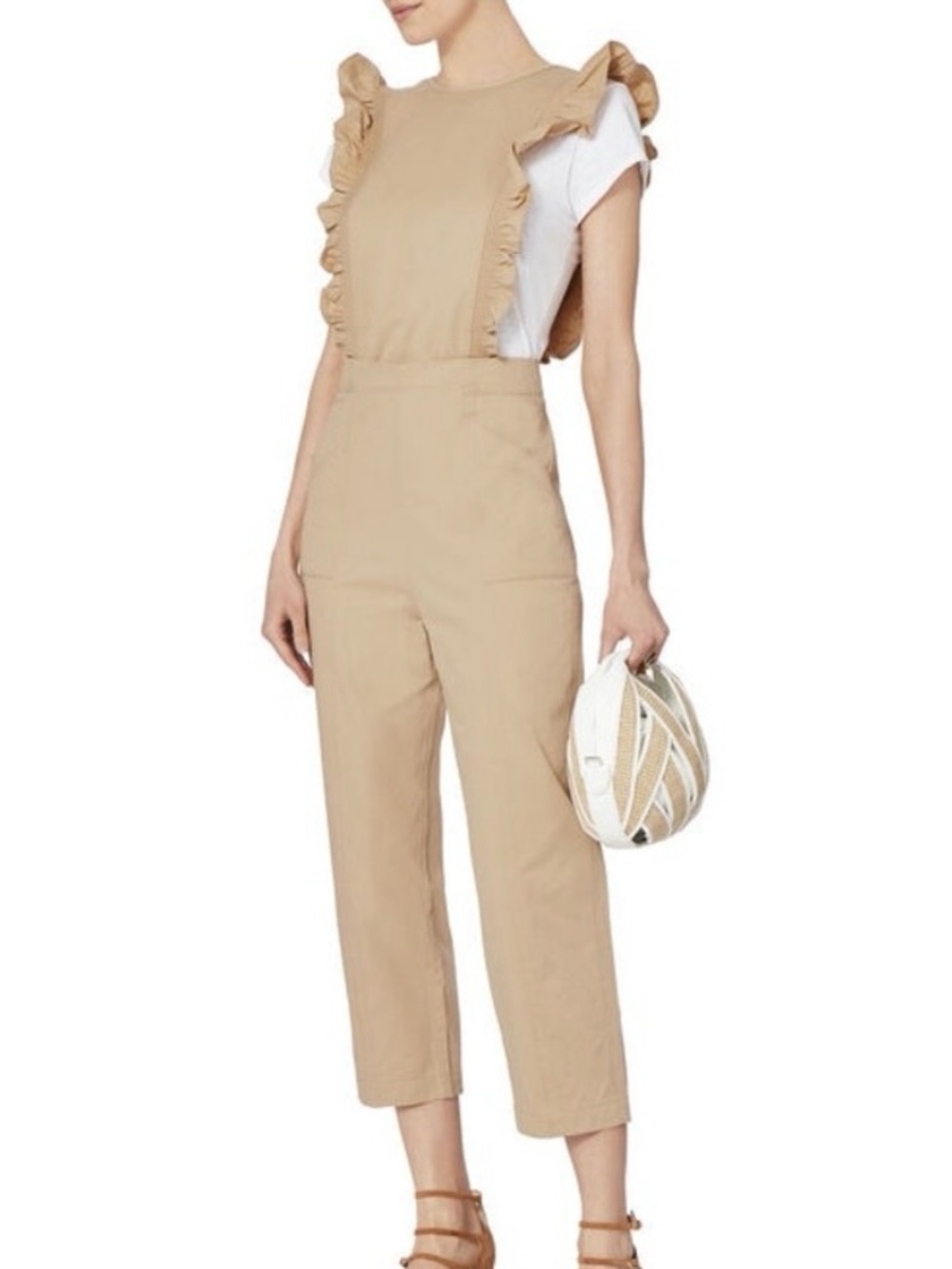 Ganni Phillips Ruffle Jumpsuit - 36